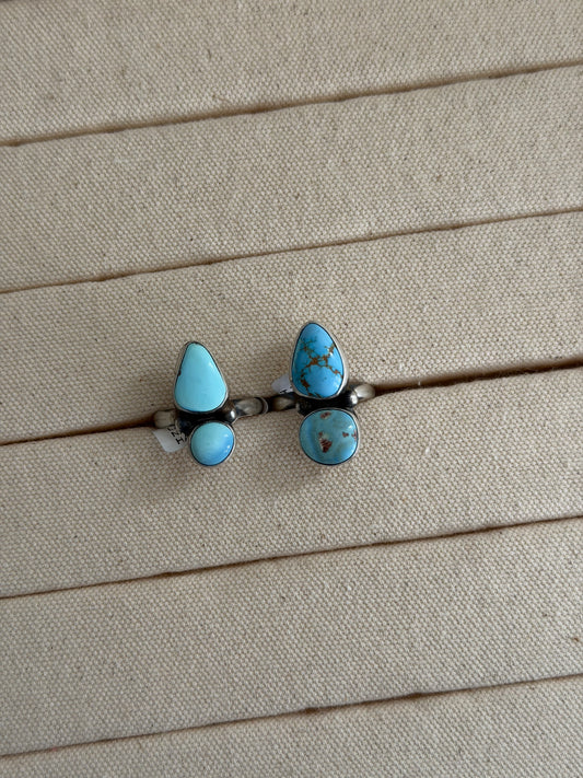 Size 8.5 Golden Hills Turquoise Ring
