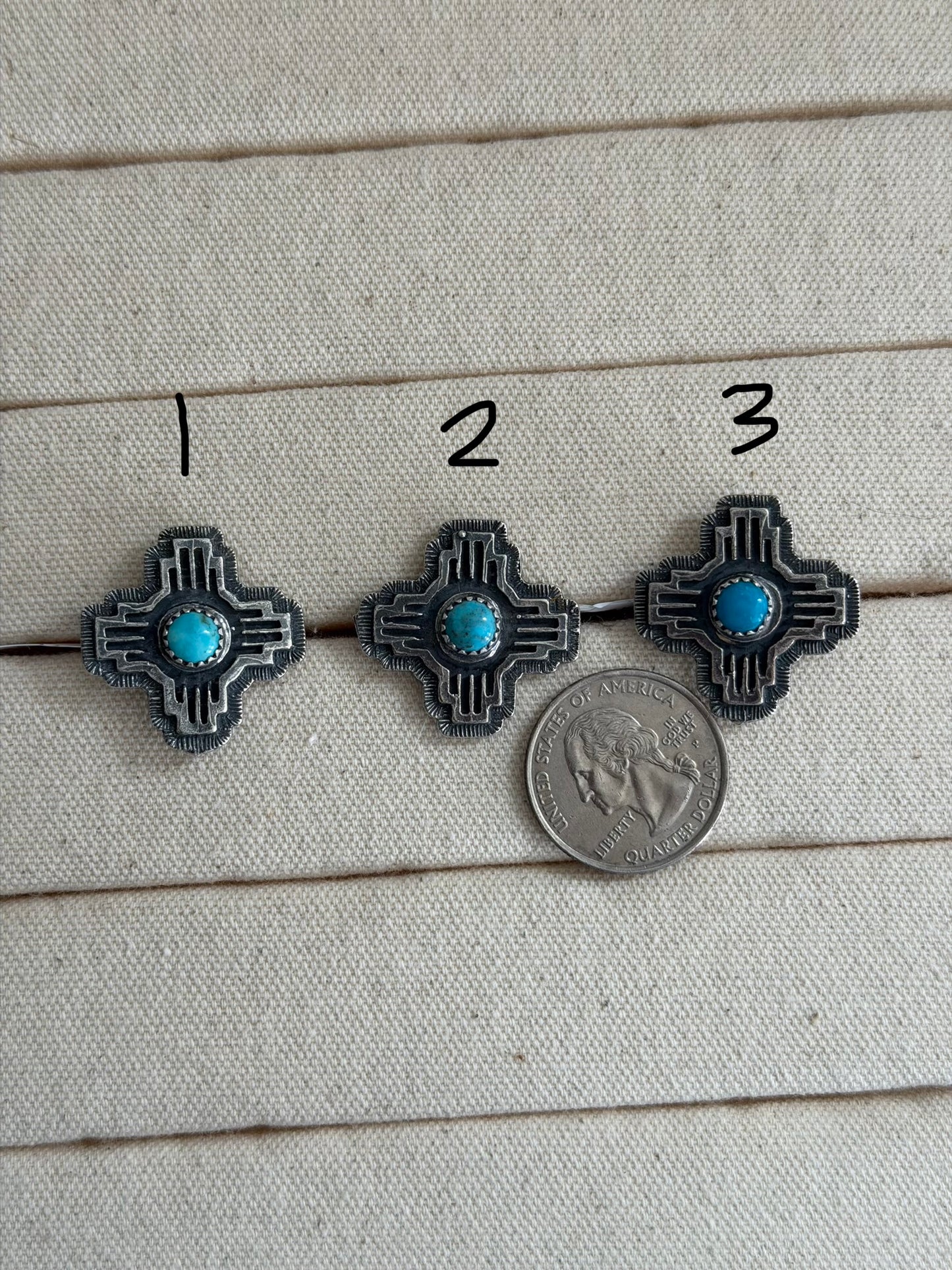 Size 6.5 Kingman Turquoise Zia Ring