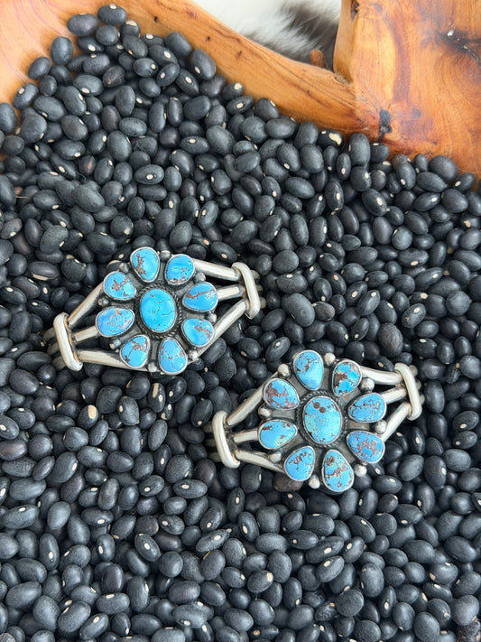 Golden Hills Turquoise Cluster Cuff Bracelet
