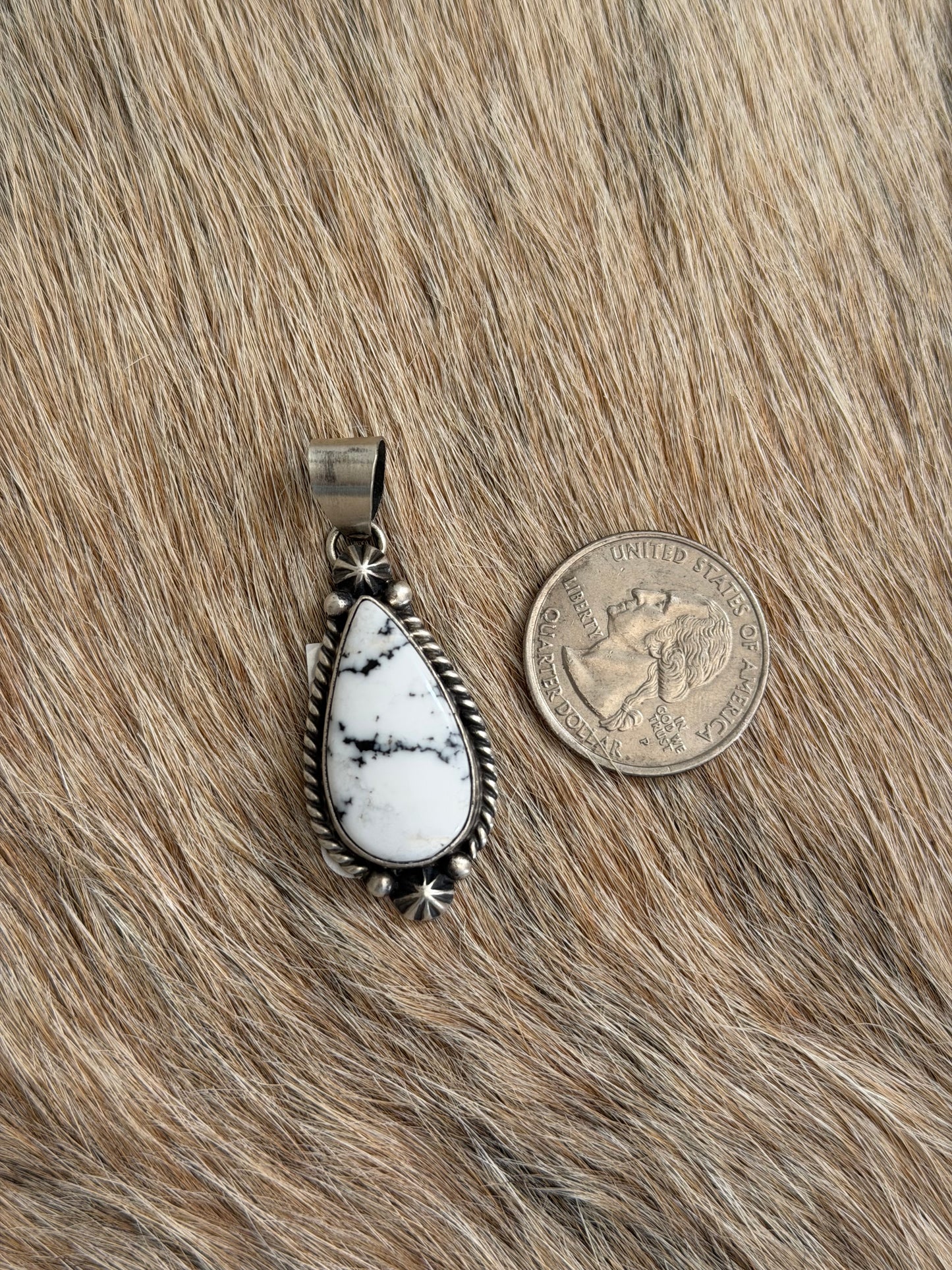 White Buffalo Pendant
