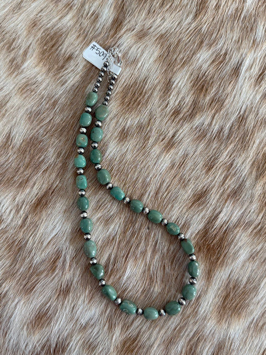 16.5" Green Turquoise Necklace