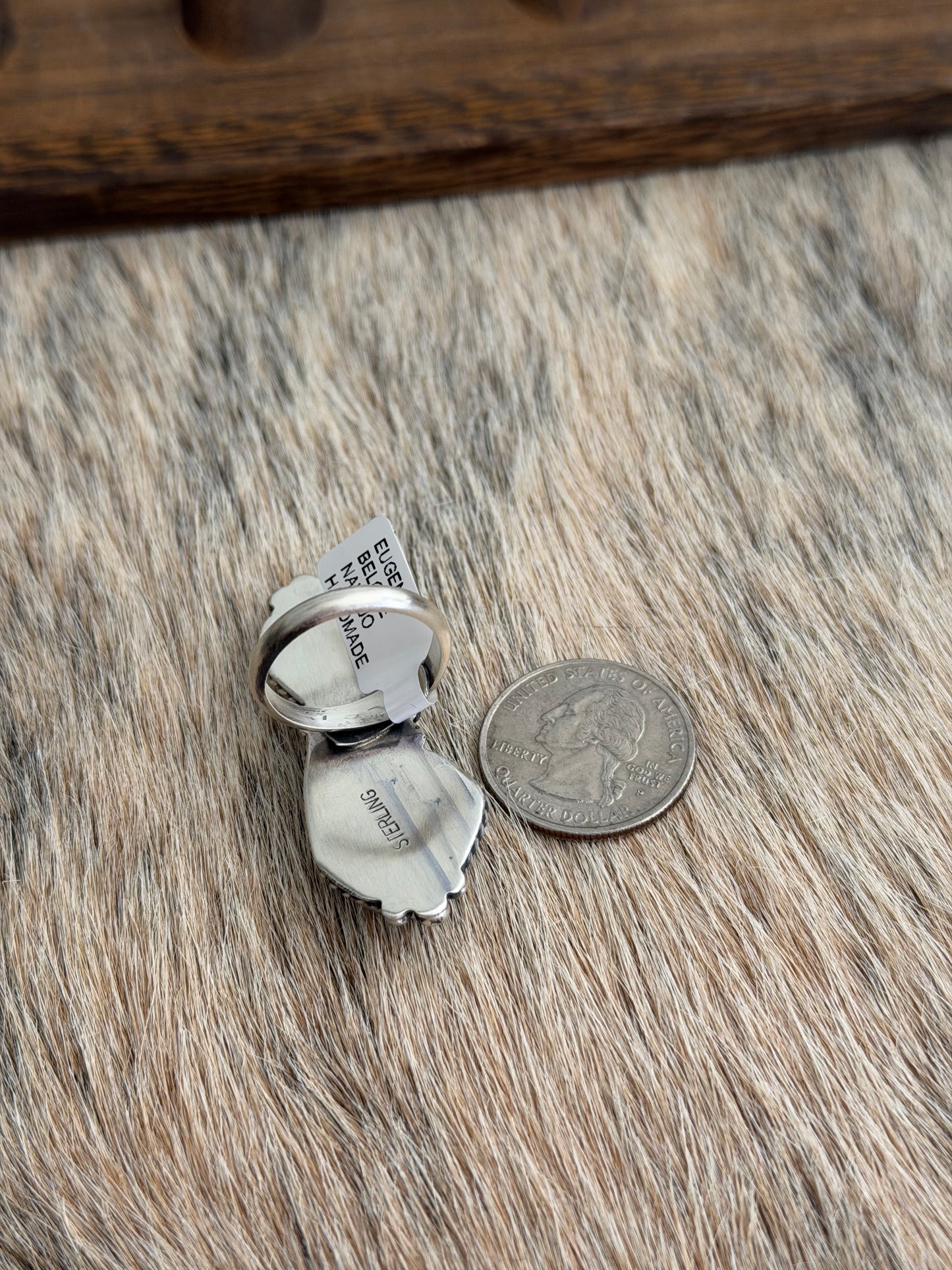 Adjustable White Buffalo Ring