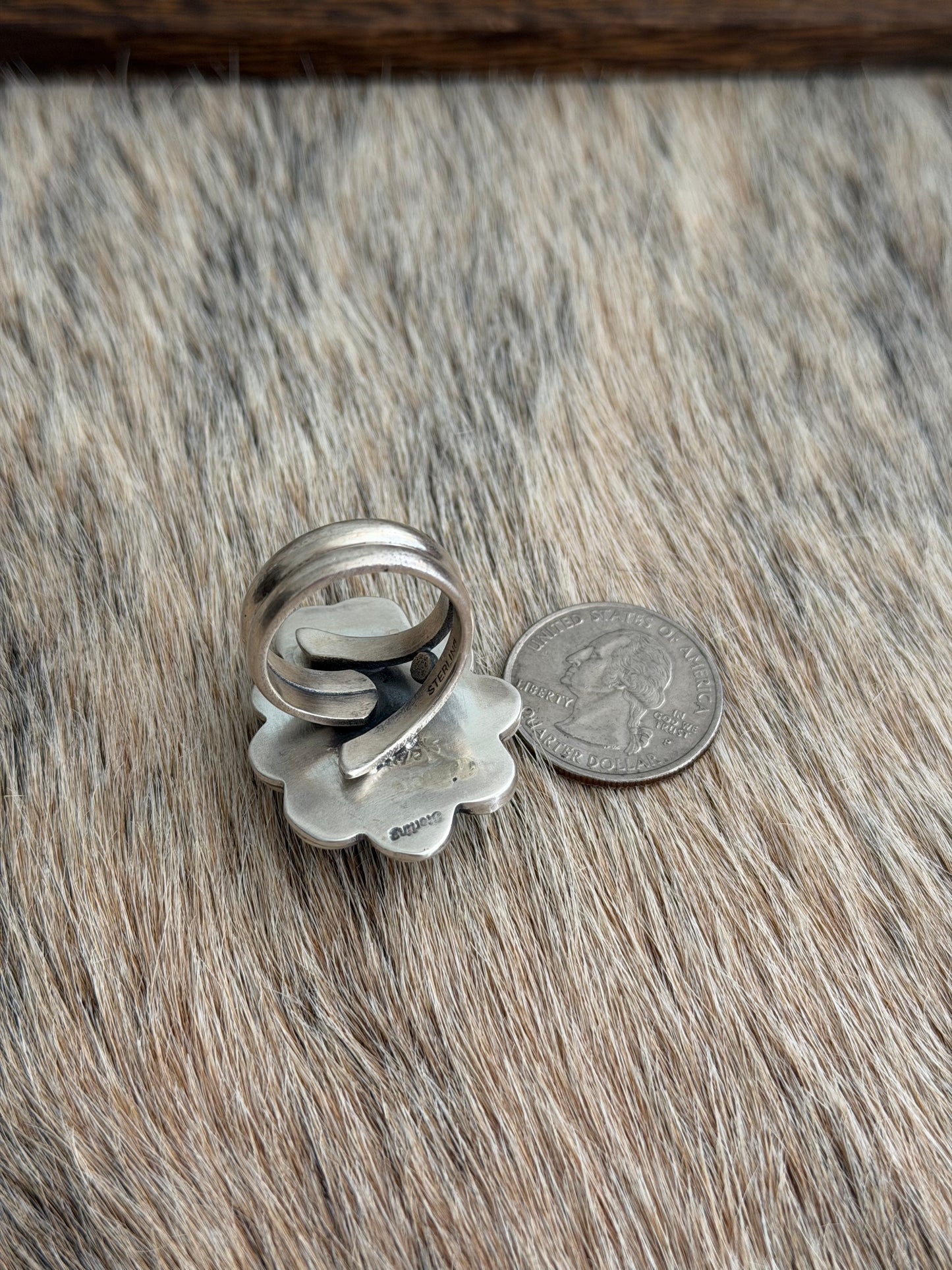 Size 9 Golden Hills Turquoise Ring