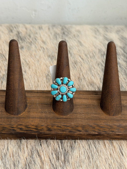 Turquoise Cluster Ring