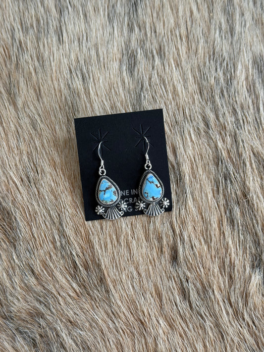 Golden Hills Turquoise Dangle Earrings