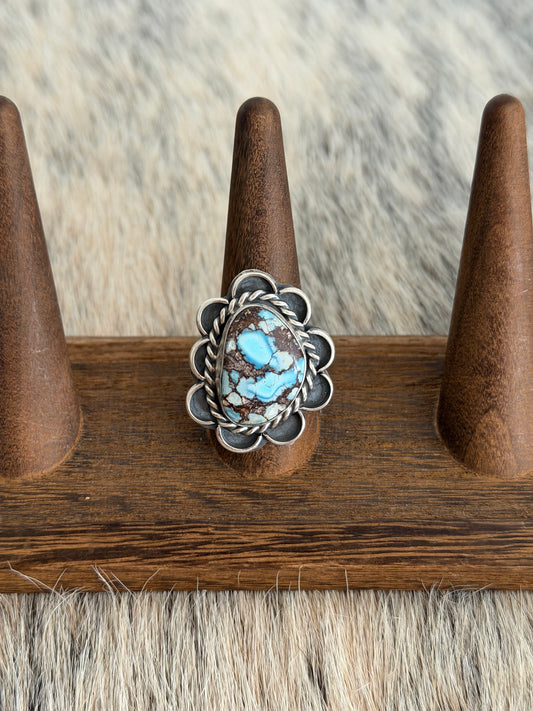 Size 9 Golden Hills Turquoise Ring