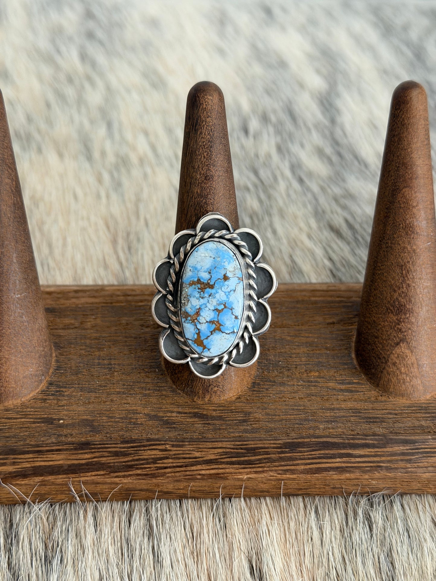 Size 9 Golden Hills Turquoise Ring