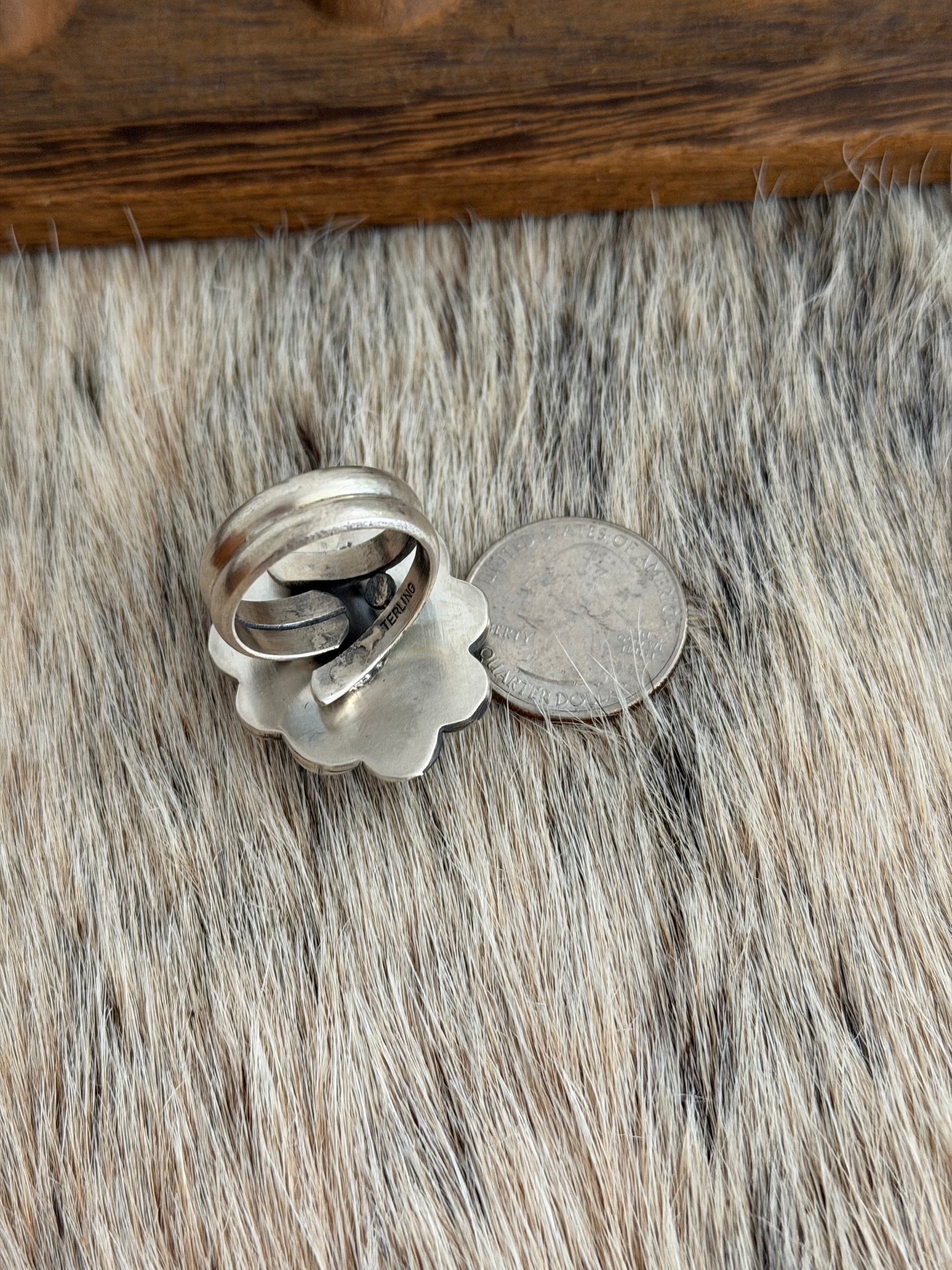 Size 9 Golden Hills Turquoise Ring
