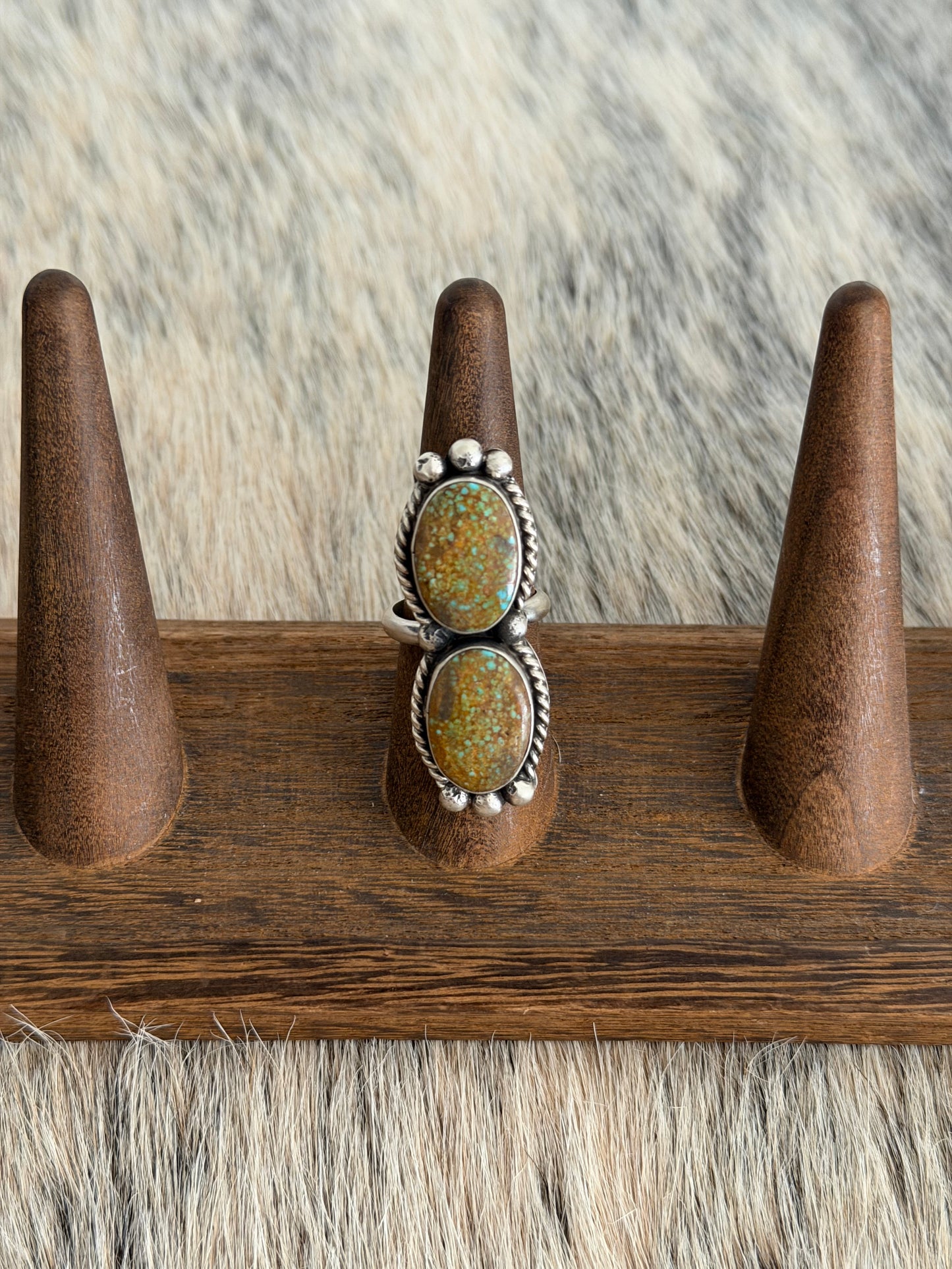 Adjustable Kingman Turquoise Ring