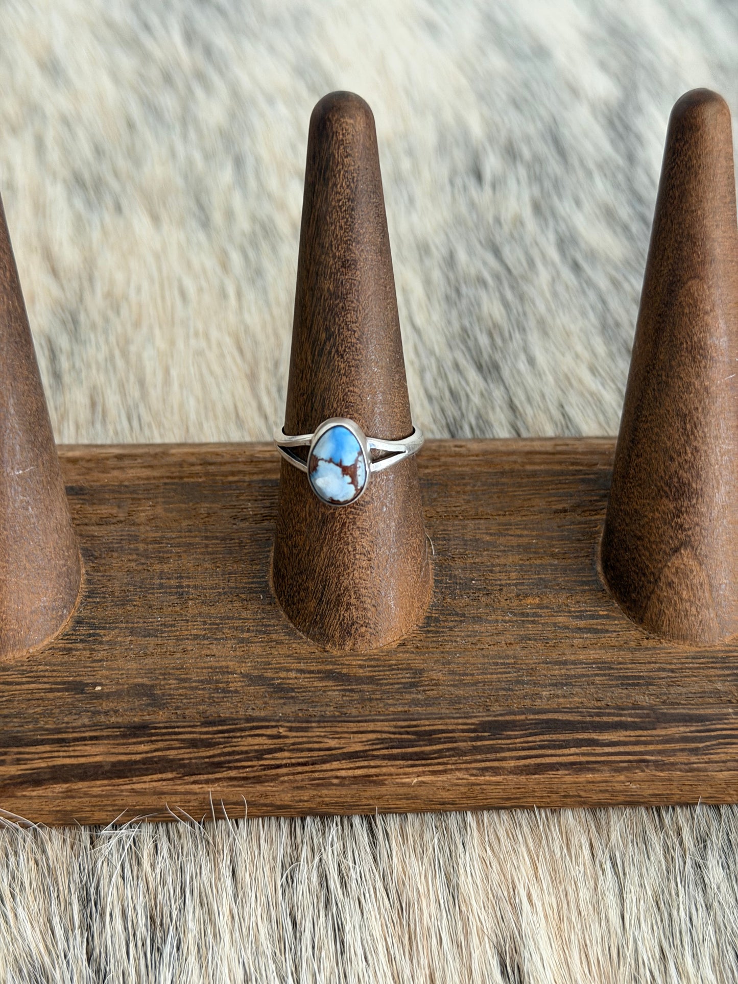 Size 8 Golden Hills Turquoise Ring