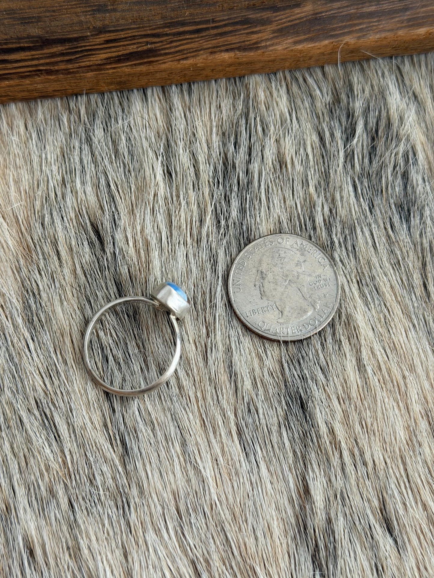 Size 8 Golden Hills Turquoise Ring