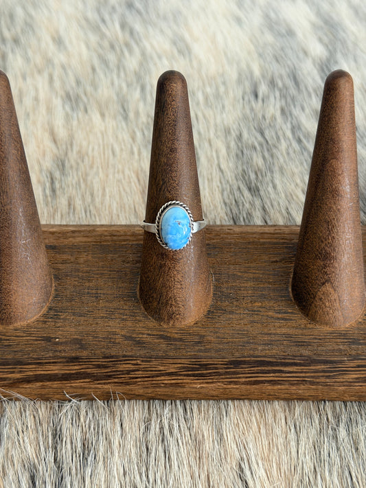 Size 7.5 Golden Hills Turquoise Ring