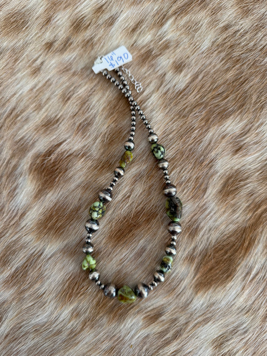 16" Palomino Variscite Necklace