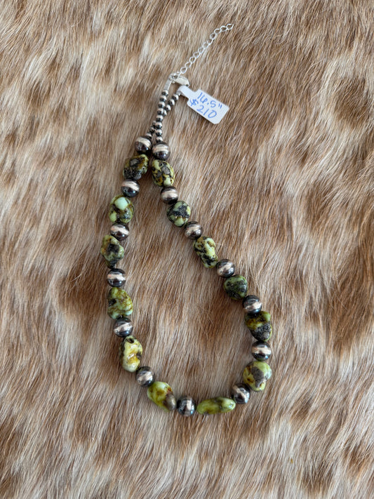 16.5" Palomino Variscite Necklace