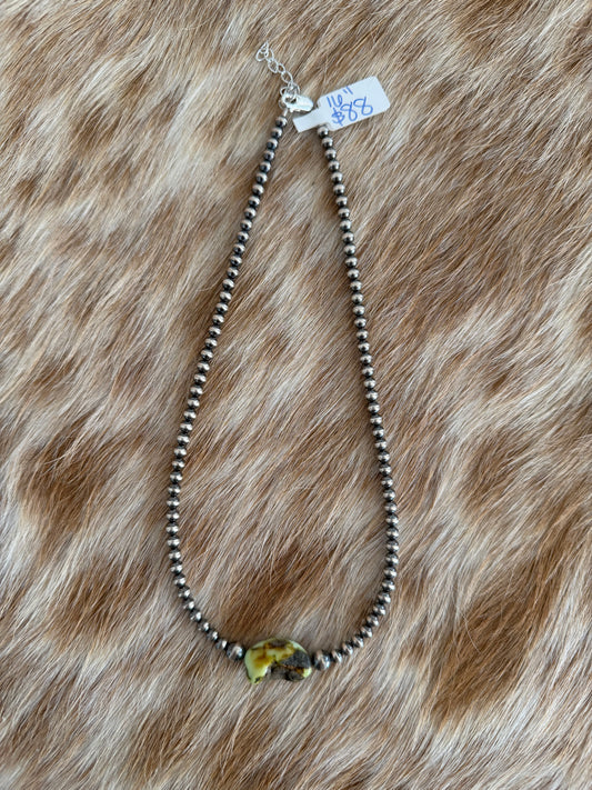 16" Palomino Variscite Necklace