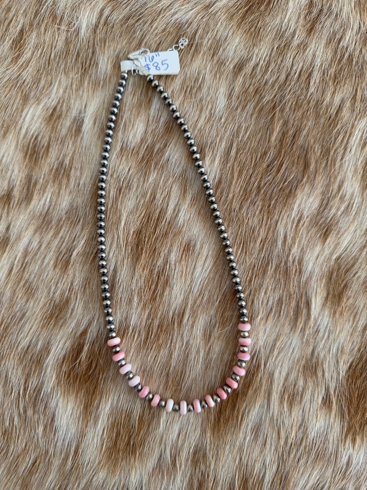 16" Pink Conch Necklace