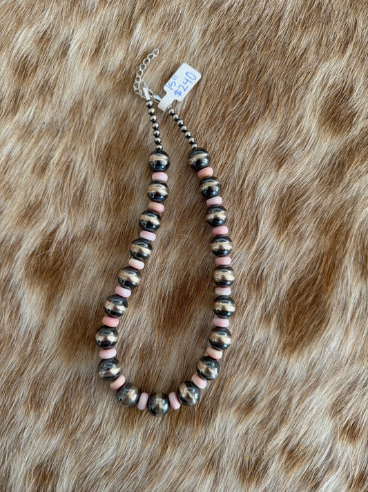 15" Pink Conch Necklace