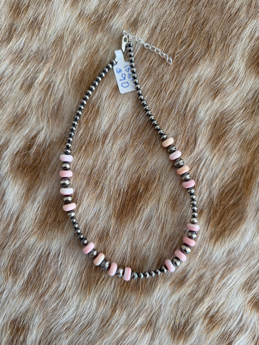 15.5" Pink Conch Necklace