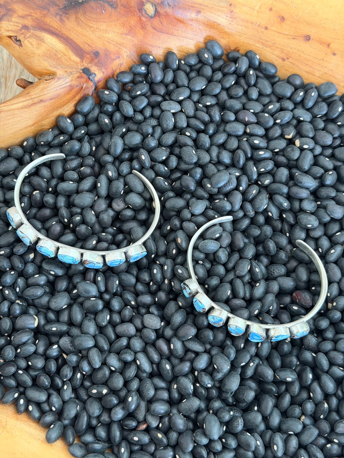 Golden Hills Turquoise Cluster Stacker Cuff