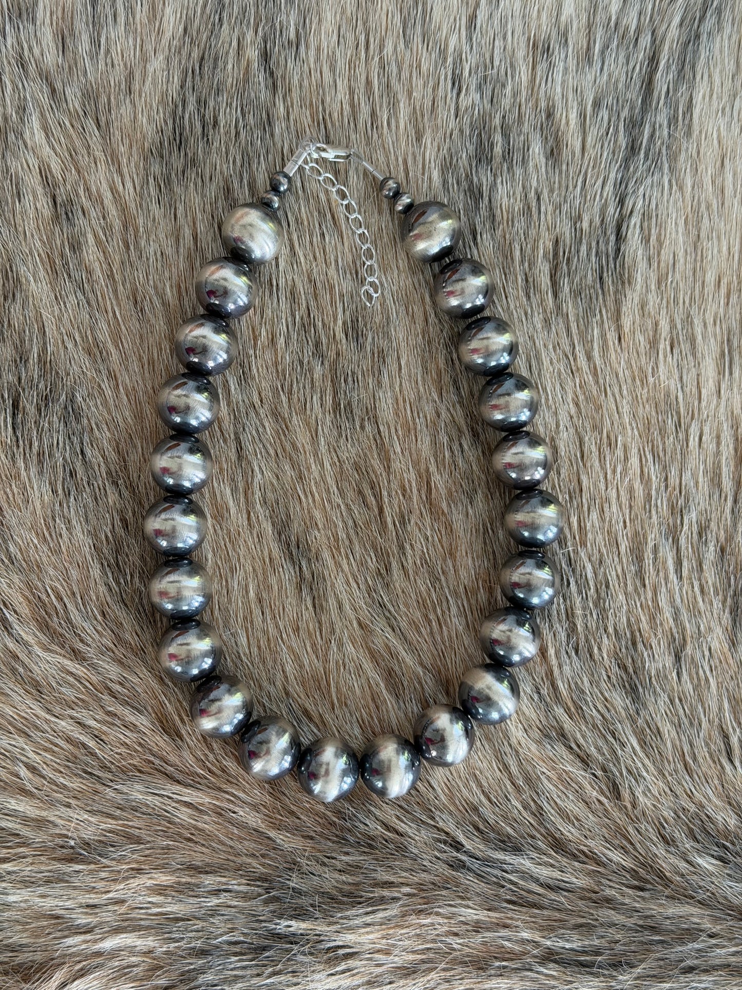 14mm Sterling Pearl Necklace