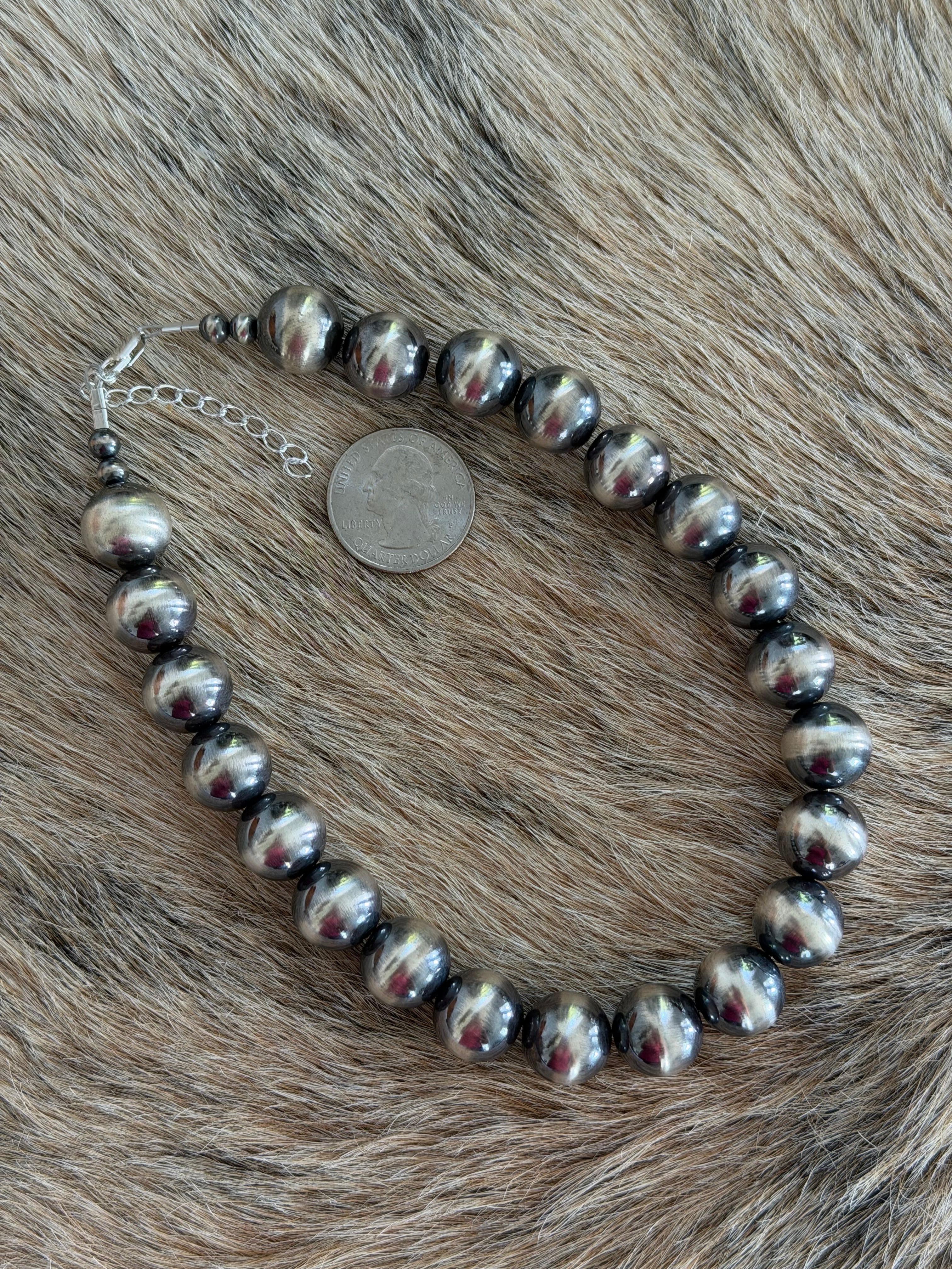 アクセサリー navajo pearls silver925 IndianJewelry 14mm Sterling Pearl Necklace – Ranchin' Roots