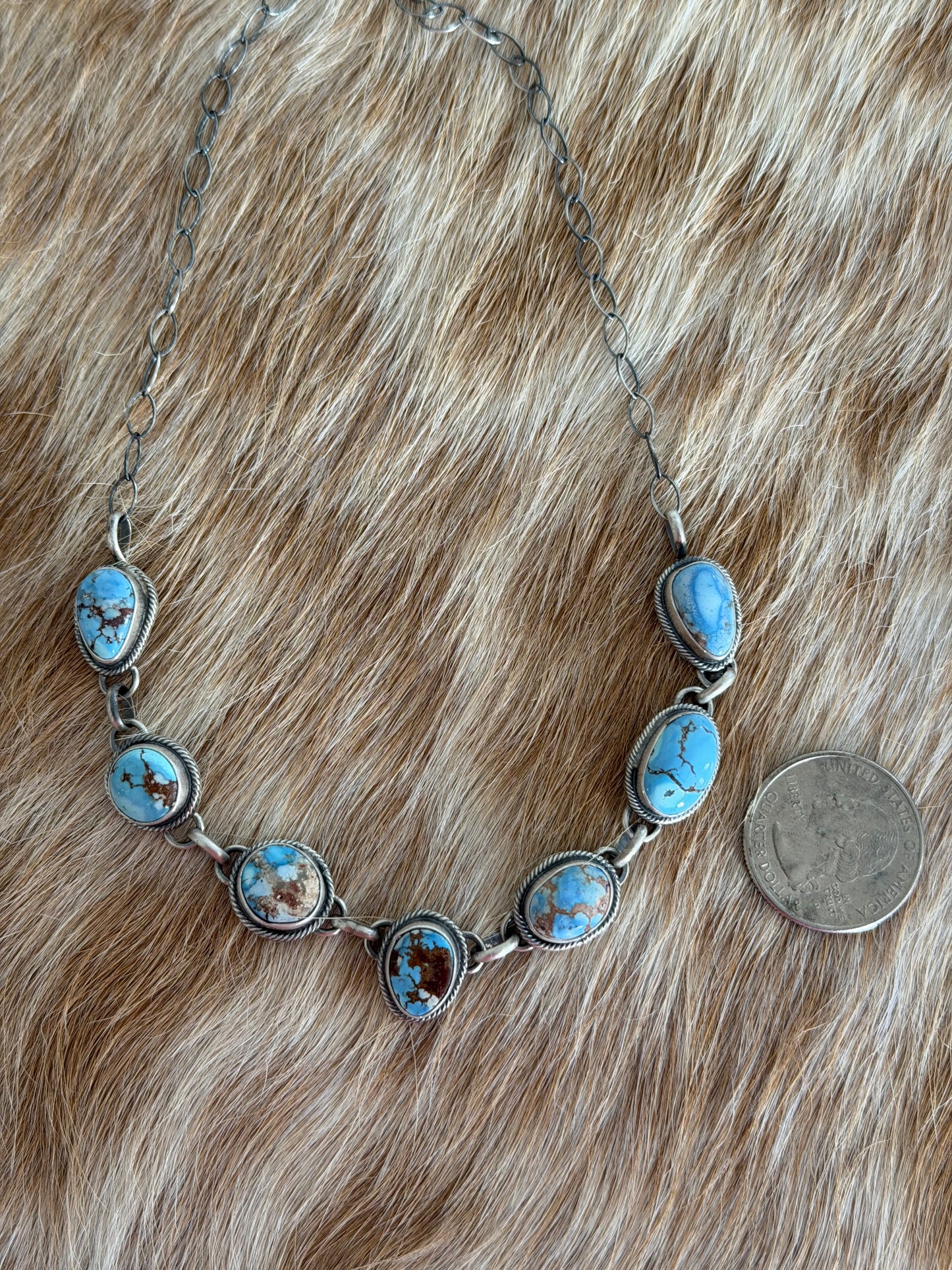 Golden Hills Turquoise Choker Necklace