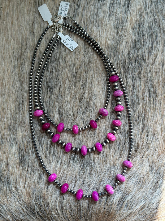 Pink Jade Necklace Bundle