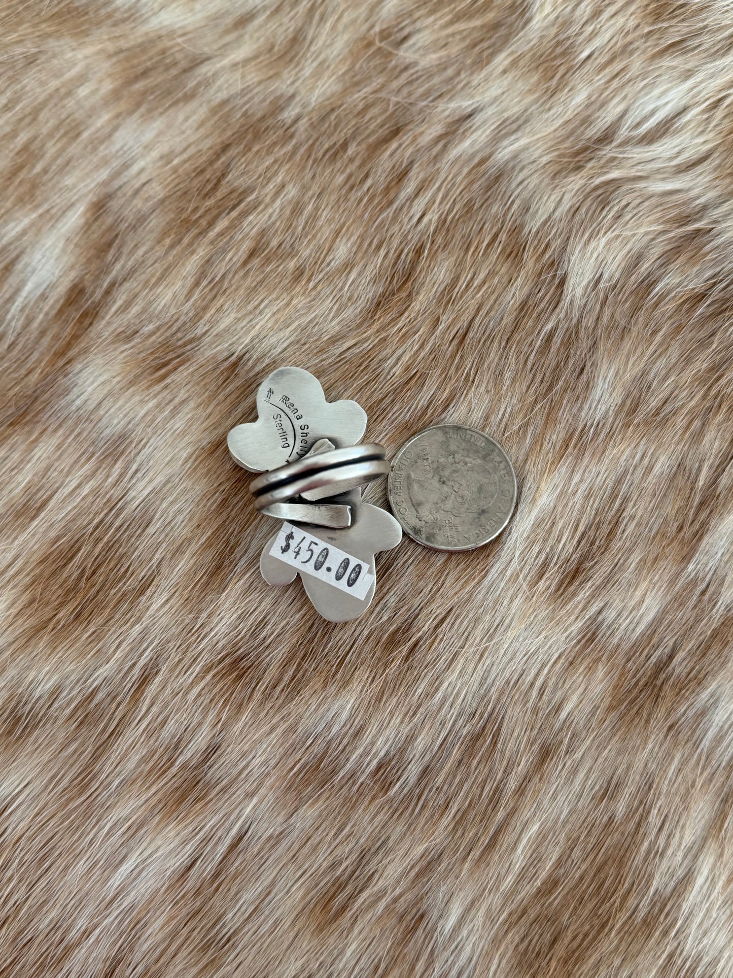 Adjustable Golden Hills Turquoise Ring