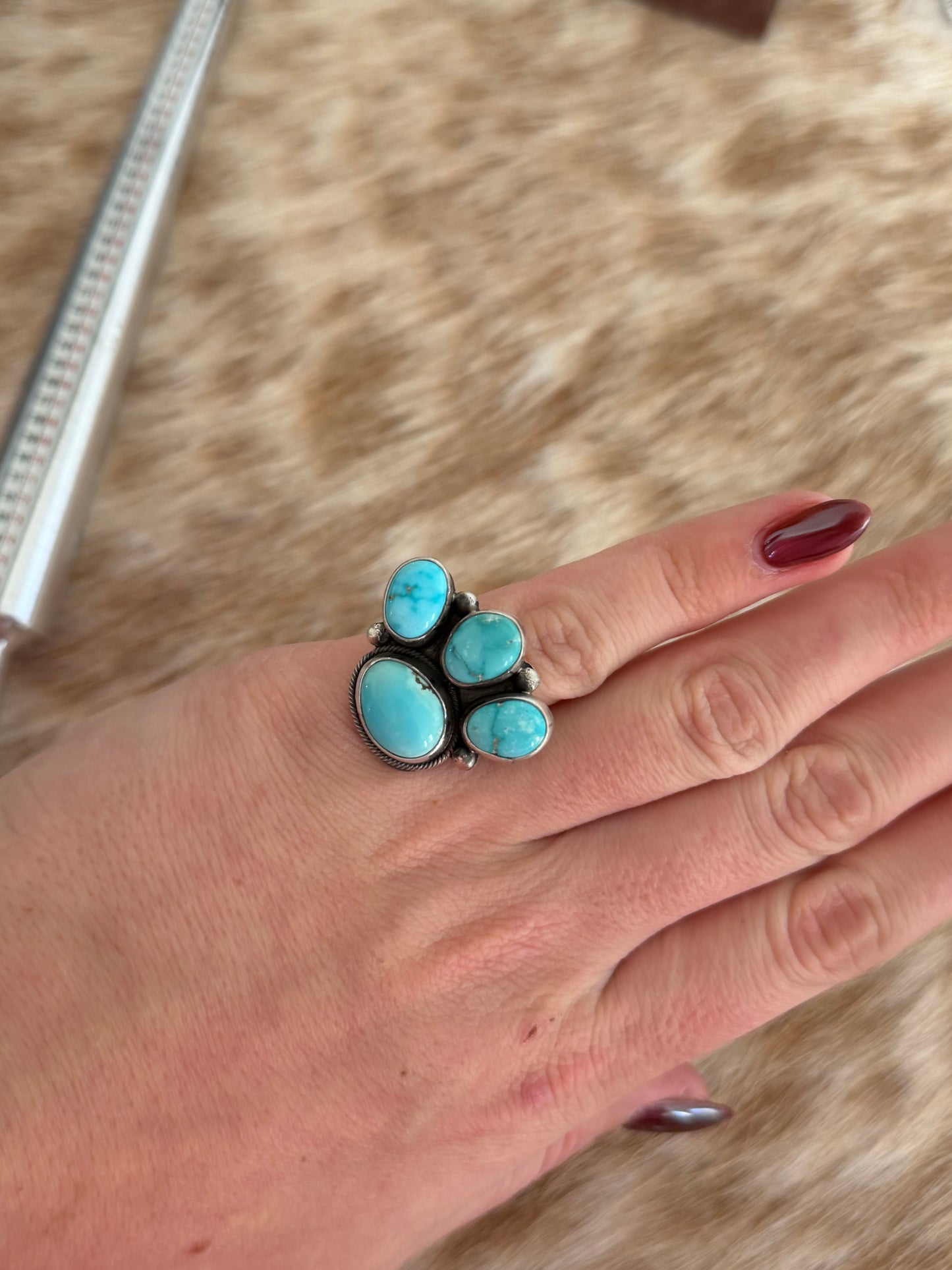 Adjustable Turquoise Ring