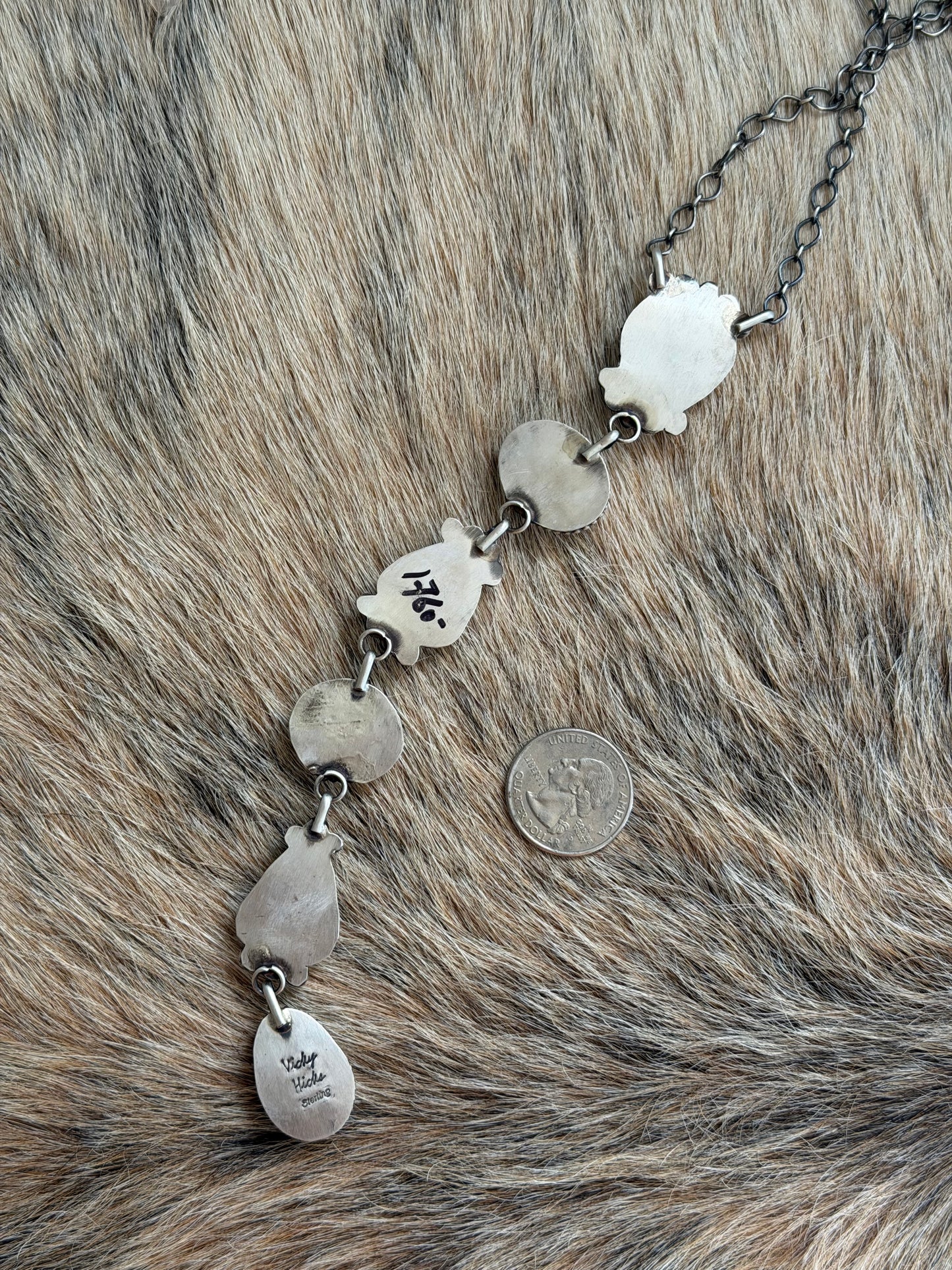 Golden Hills Turquoise Lariat Necklace