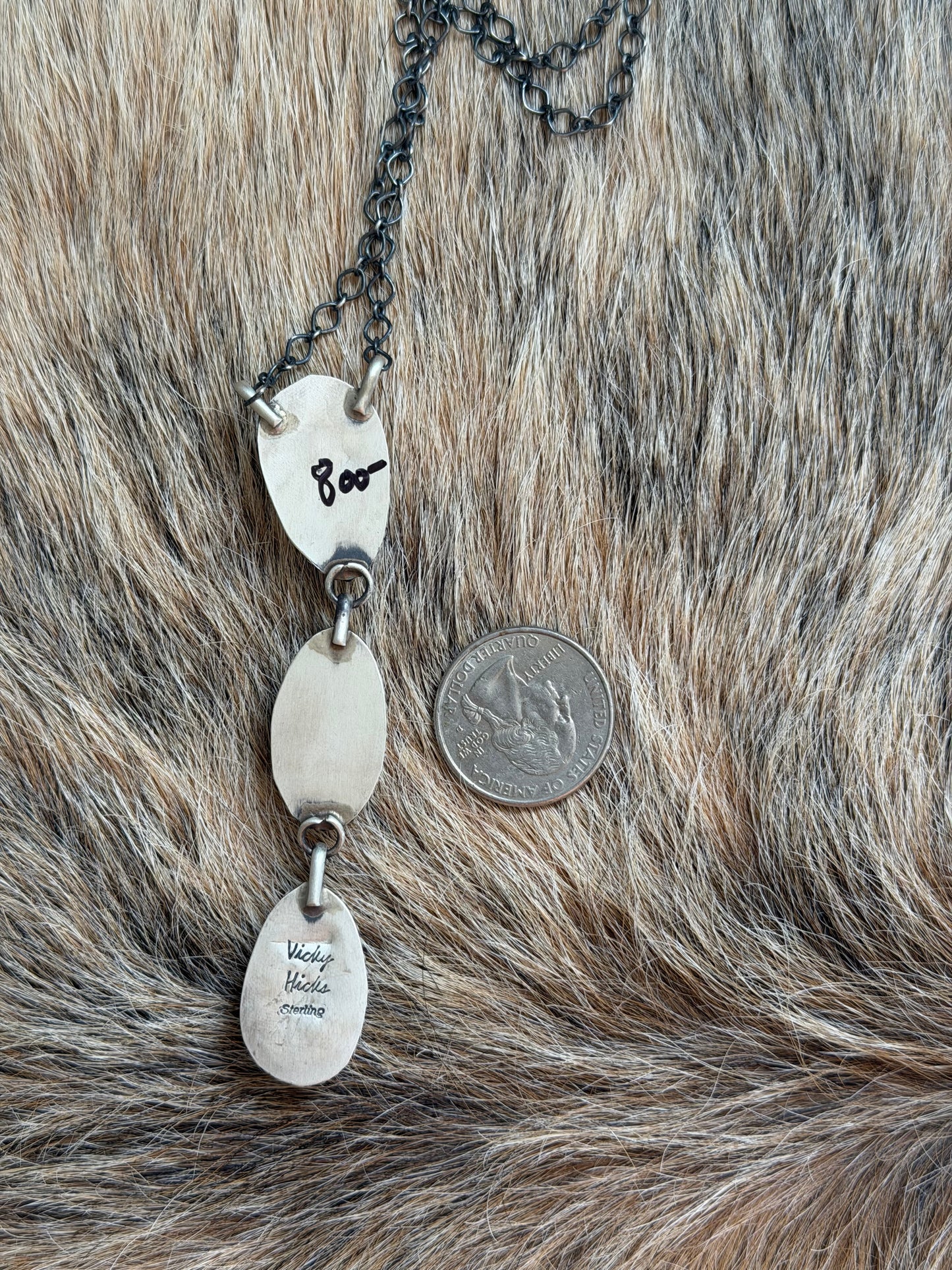 Golden Hills Turquoise Lariat Necklace