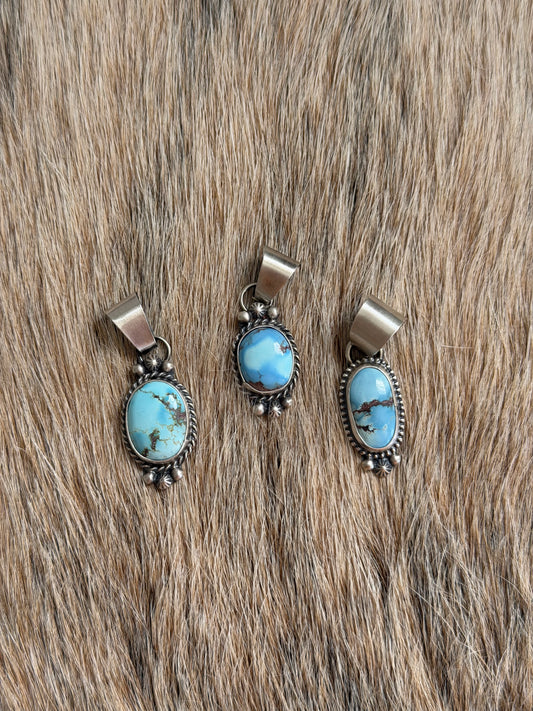 Golden Hills Turquoise Dainty Pendant
