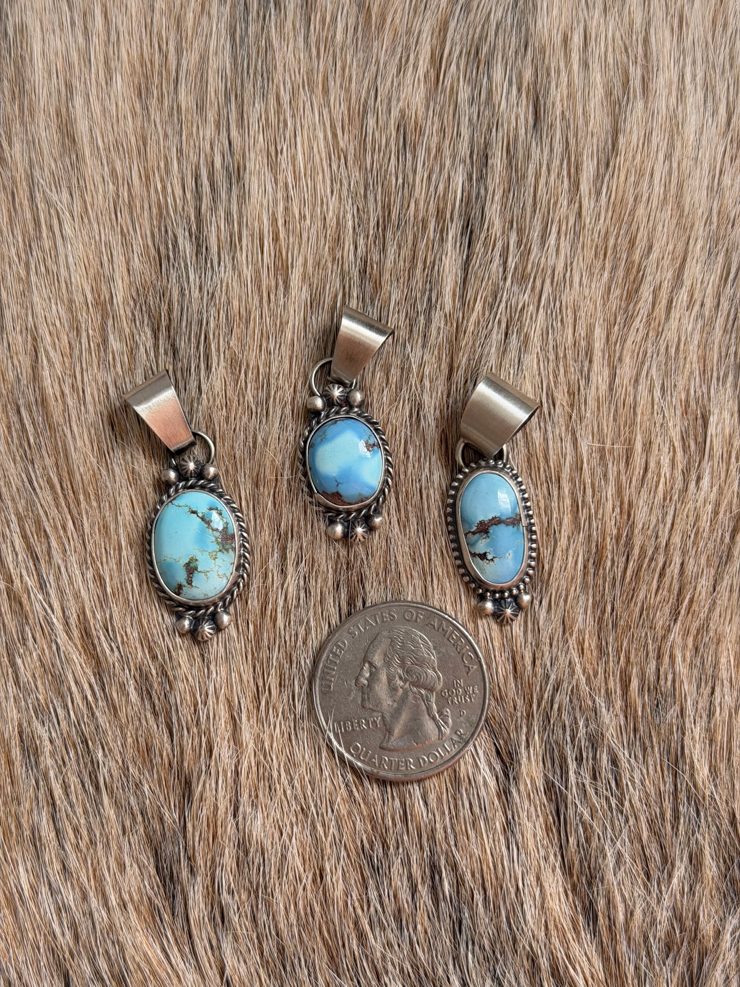 Golden Hills Turquoise Dainty Pendant