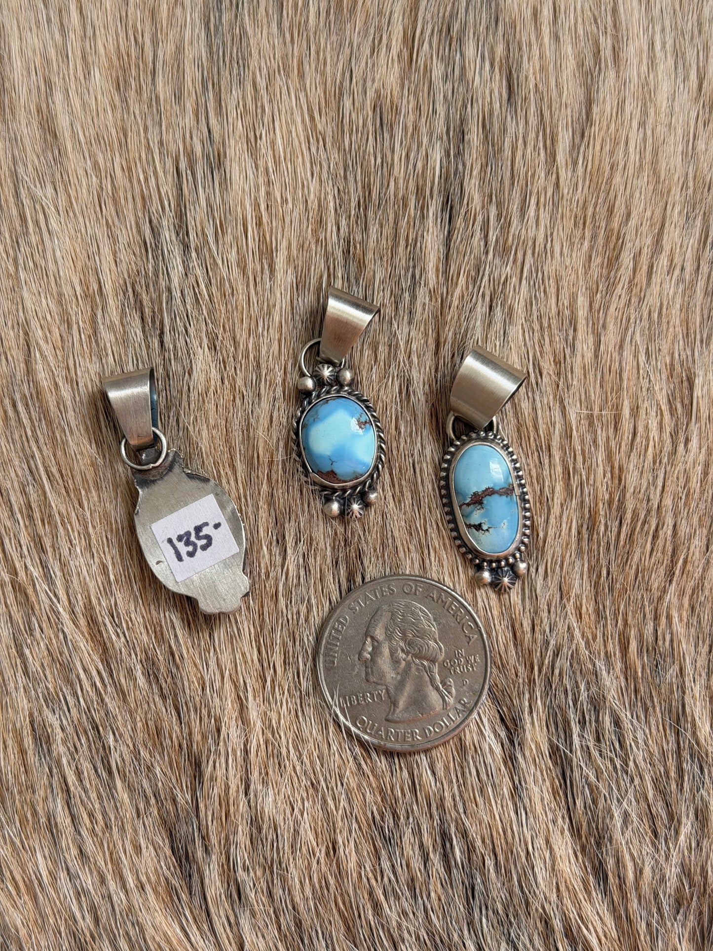 Golden Hills Turquoise Dainty Pendant