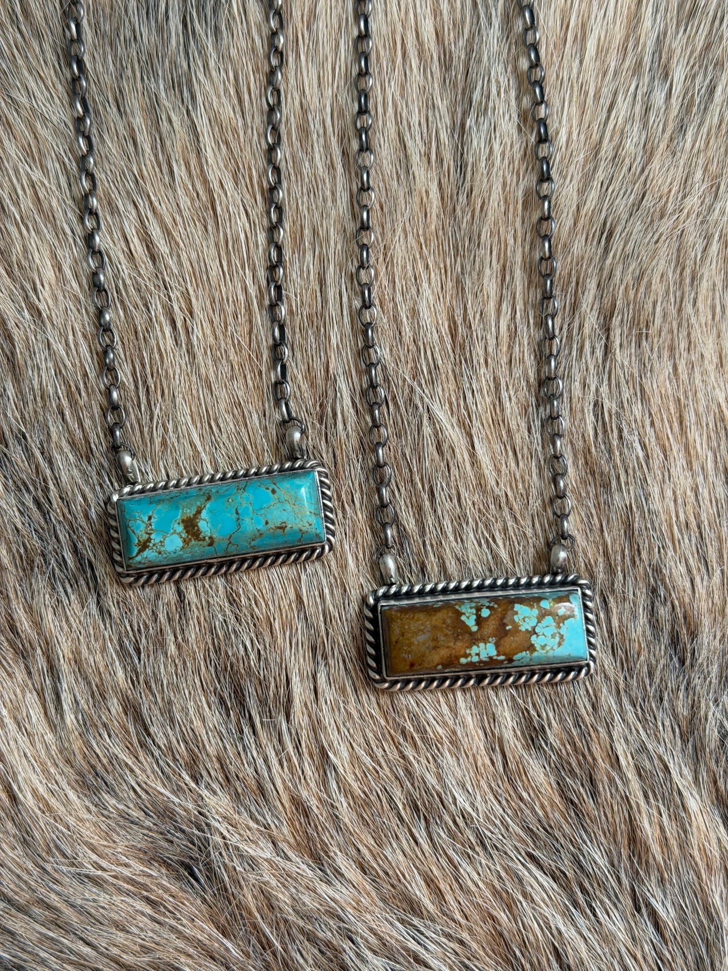 Turquoise Bar Necklace