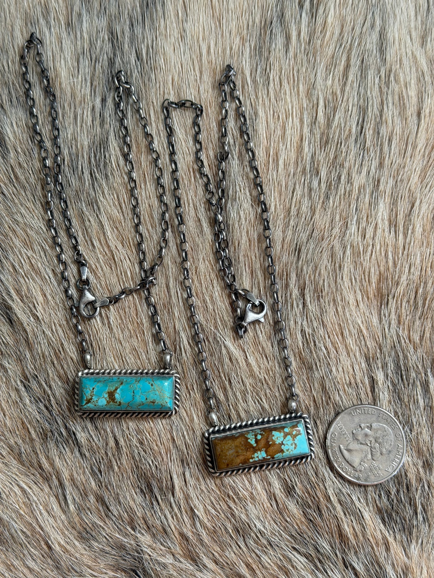 Turquoise Bar Necklace