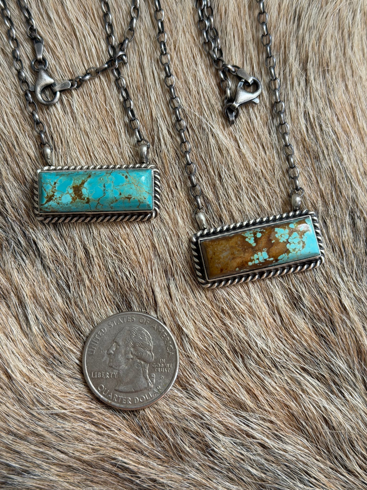 Turquoise Bar Necklace