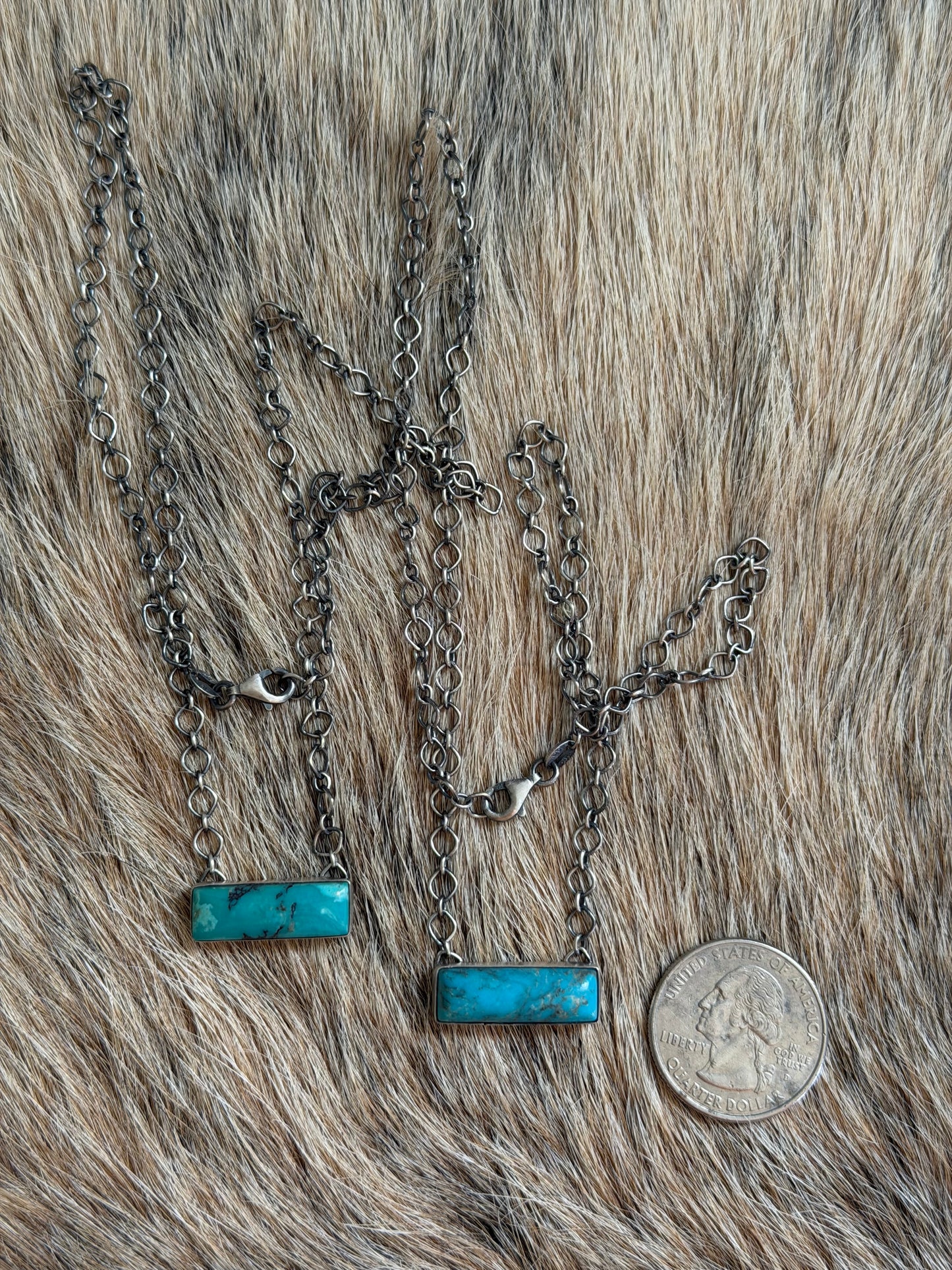 Turquoise Bar Necklace