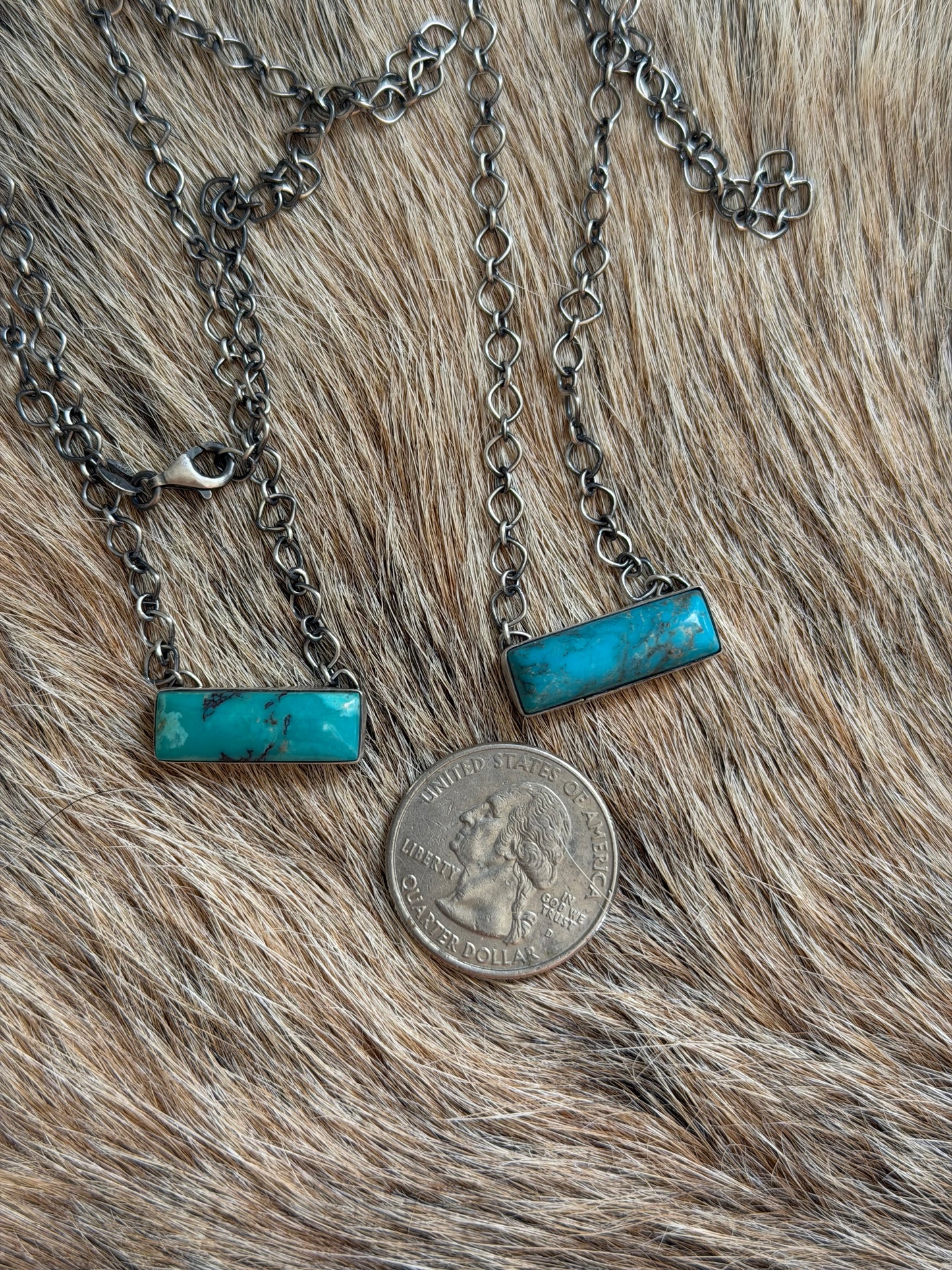 Turquoise Bar Necklace