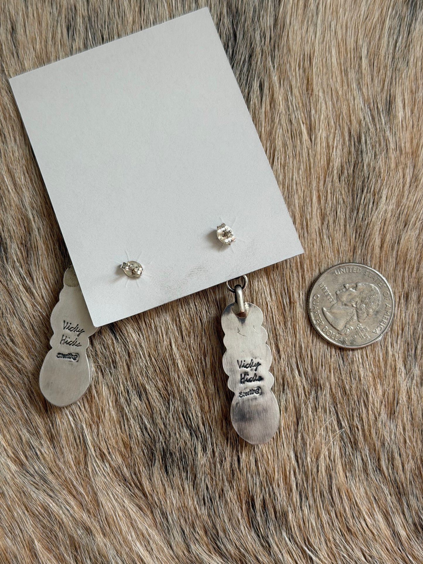 Multicolor Drop Stud Earrings