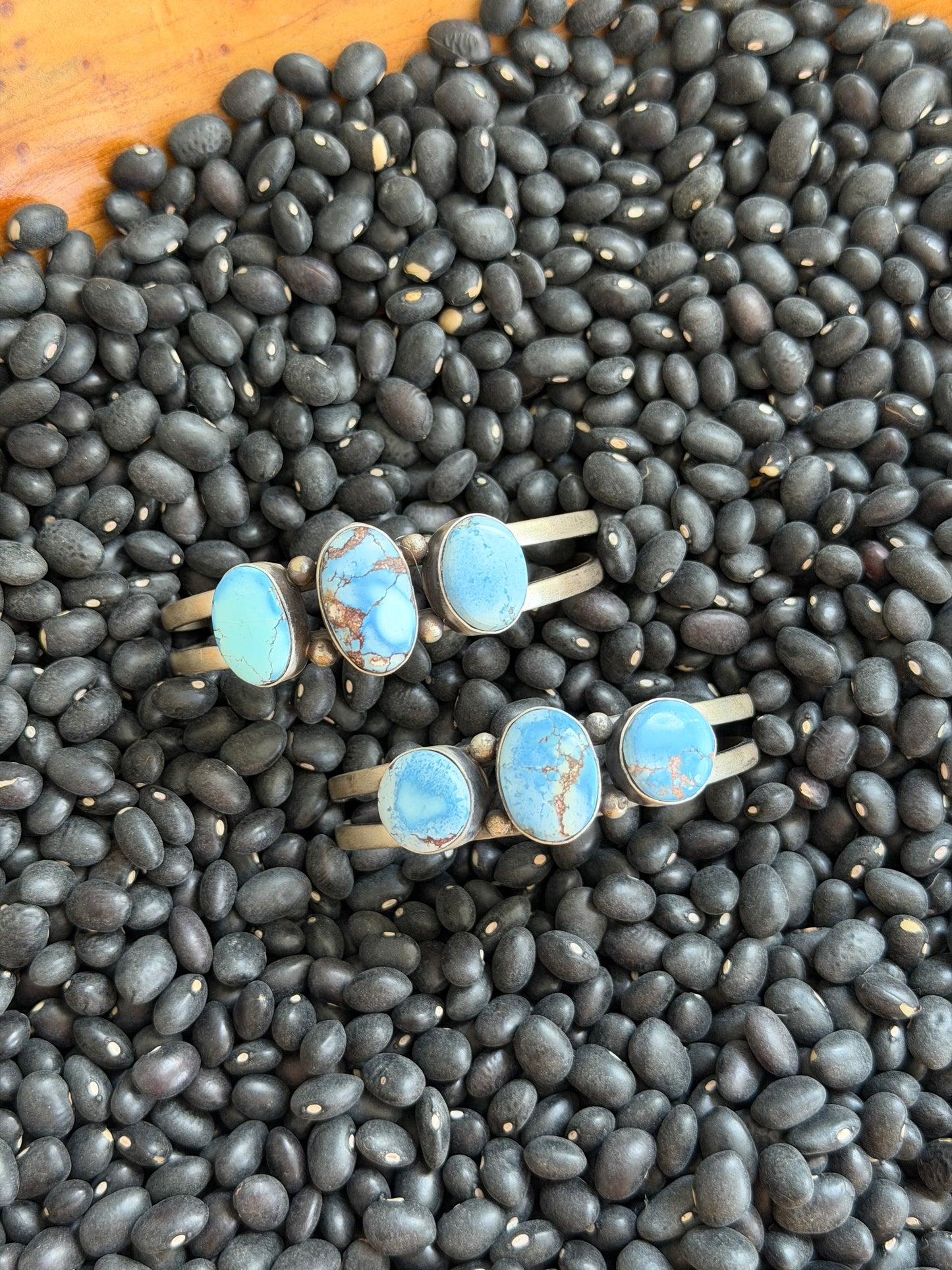 Golden Hills Turquoise Cluster Cuff