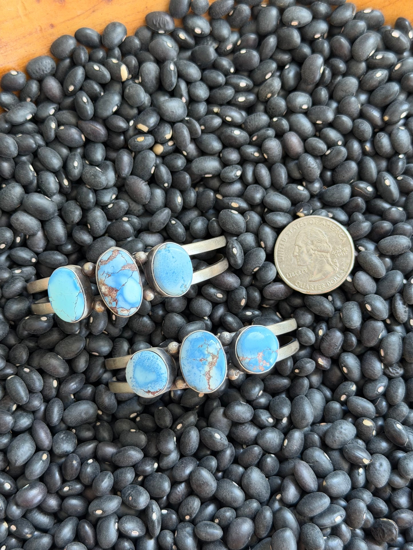 Golden Hills Turquoise Cluster Cuff