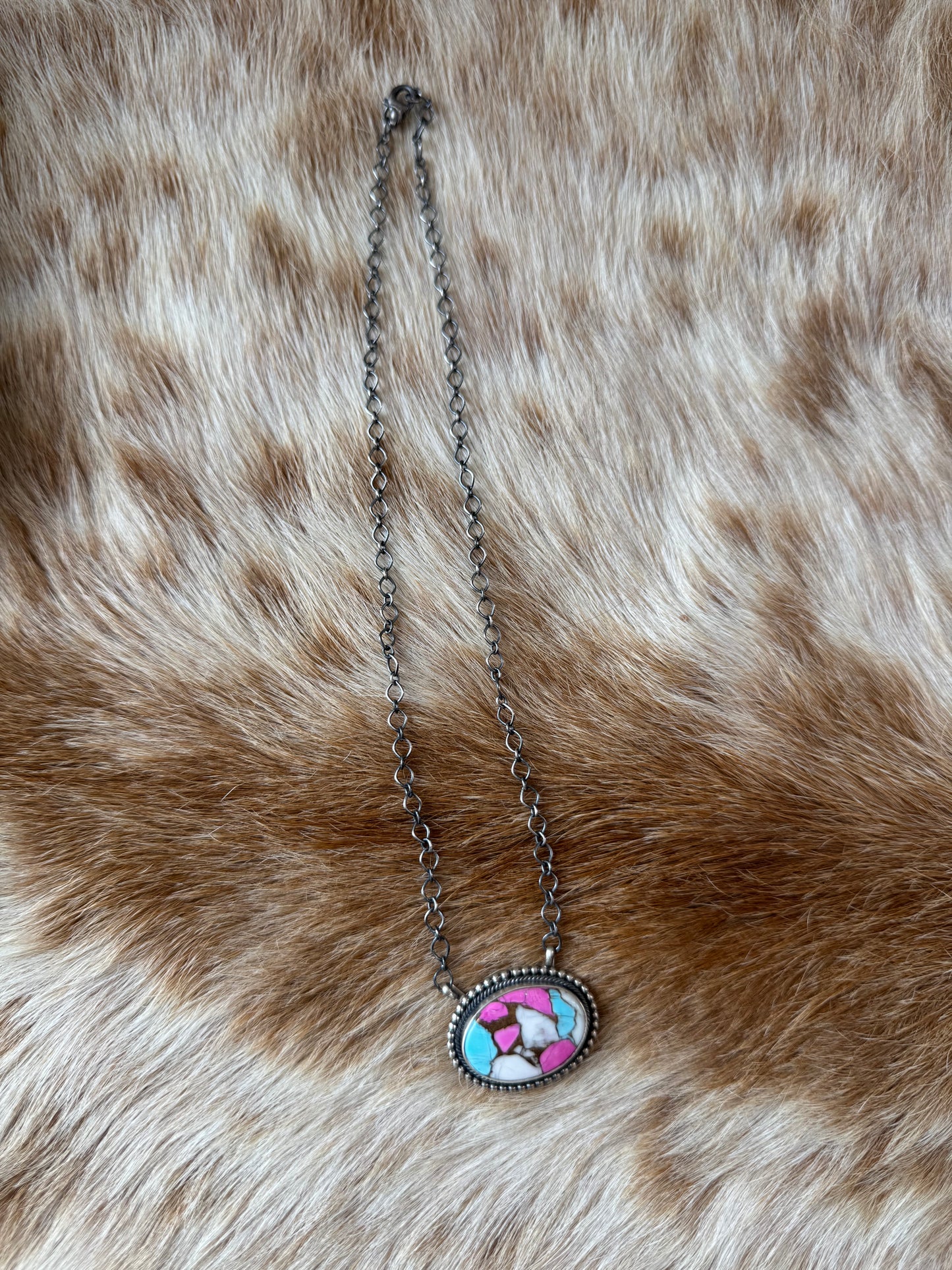 Cotton Candy Bar Necklace