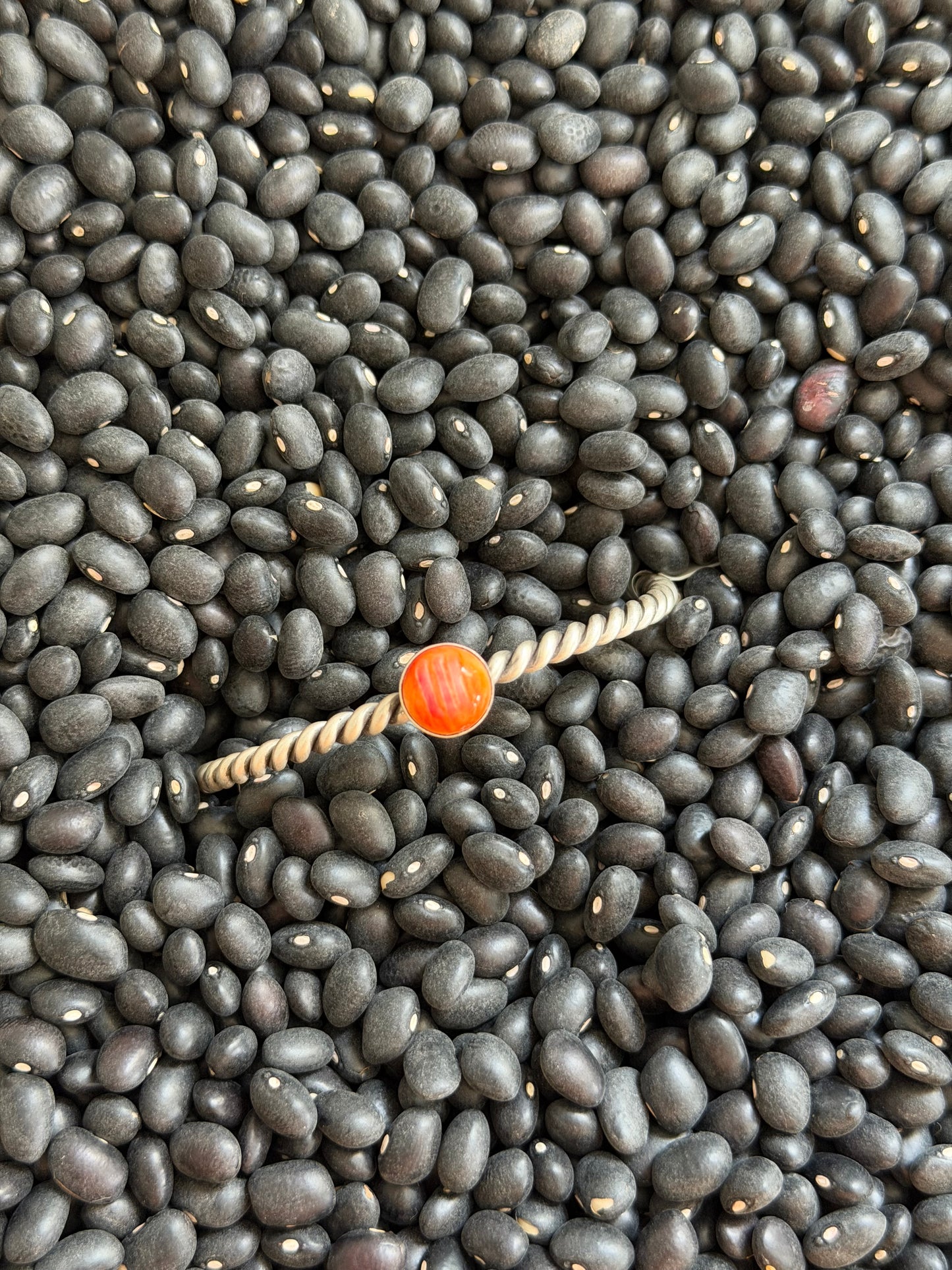 Orange Spiny Stacker Cuff