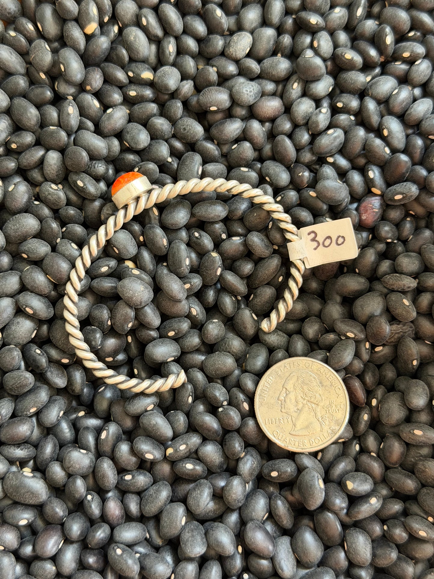 Orange Spiny Stacker Cuff