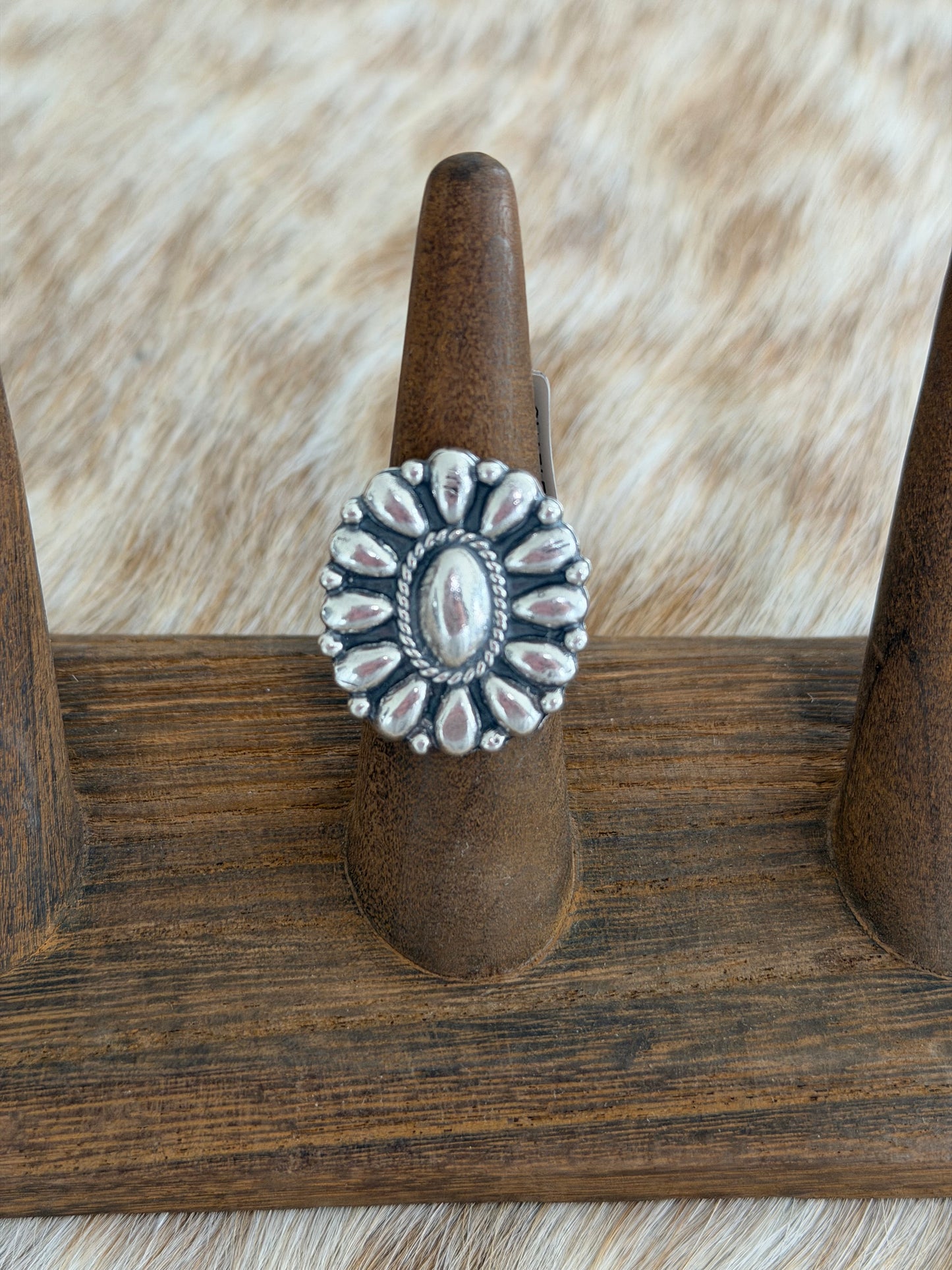 Sterling Silver Concho Ring