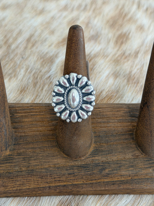 Sterling Silver Concho Ring