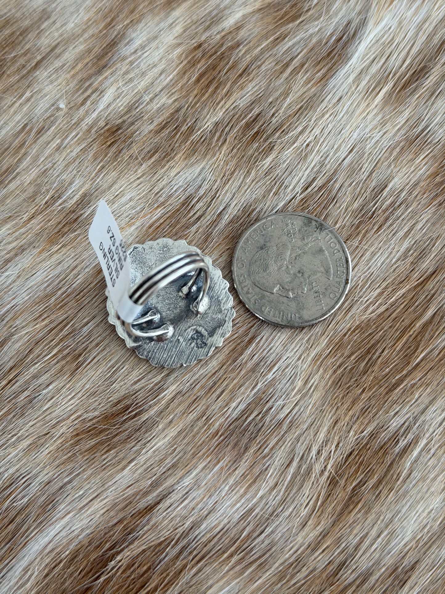 Sterling Silver Concho Ring
