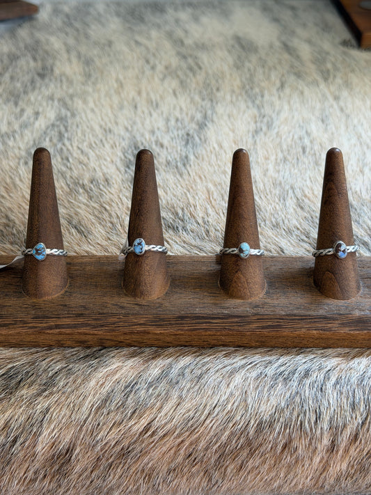 Size 9 Golden Hills Turquoise Band Ring