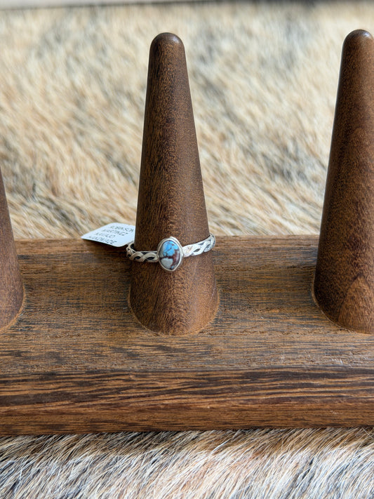 Size 10 Golden Hills Turquoise Band Ring